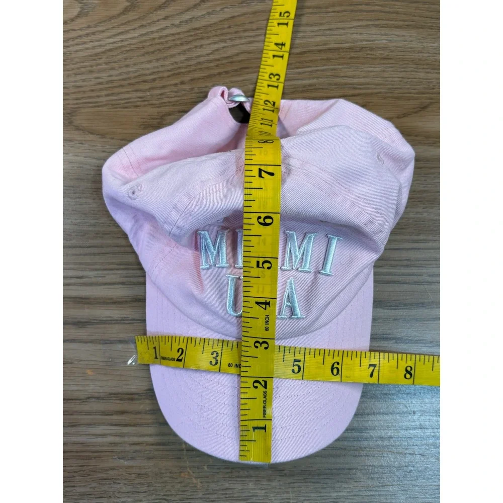 Unbranded Miami USA Baseball Cap Hat Pink One‎ Size Good Embroidered Adjustable